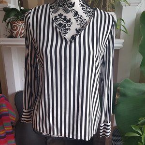 Jacqueline de Young Black and White Blouse 36